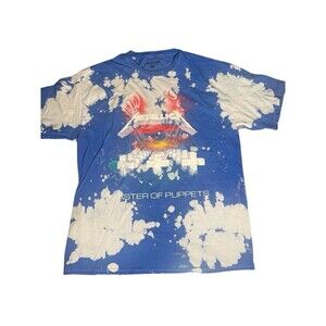 Metallica Rock Band Tee T shirt Large Tie Dye Retro‎ NWOT Master Of Puppets